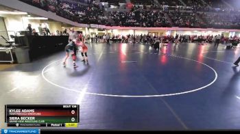 95 lbs Round 2 - Siera Becker, Grand View Wrestling Club vs Kylee Adams, Team Porcelli Wrestling