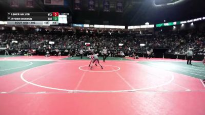 102 lbs Cons. Round 3 - Jayden Boston, NBHA vs Asher Miller, WKA2