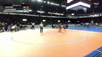 Girls 110 lbs Champ. Round 2 - Jillian Werner, Stadium (Girls) vs Alice Rush, Auburn (Girls)