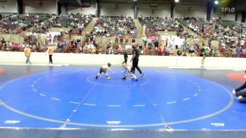 49 lbs Consi Of 4 - Cole Hahn, Heard Wrestling Club vs Wyatt Fleetwood, Guerrilla Wrestling Academy