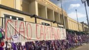 Fiorentina Ultras Prepare For Astori Celebration At Coppa Italia Semifinal