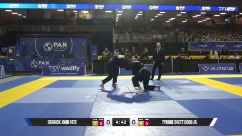 Tyrone Brett Cobb Jr. vs Derrick John Pate 2026 Pan Jiu Jitsu IBJJF Championship