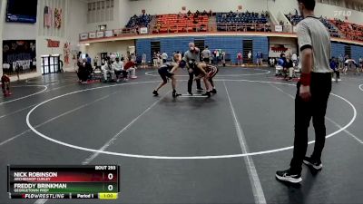 120 lbs Cons. Round 2 - Nick Robinson, Archbishop Curley vs Freddy Brinkman, Georgetown Prep