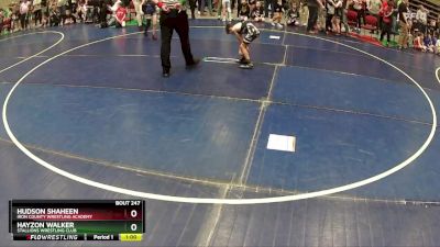 61 lbs Quarterfinal - Hayzon Walker, Stallions Wrestling Club vs Hudson Shaheen, Iron County Wrestling Academy