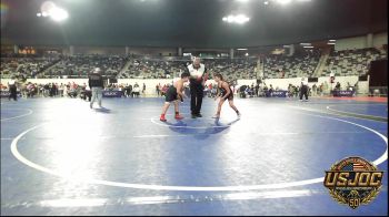 Consolation - Elan Garrison, Coweta Tiger Wrestling vs Baker Sessions, Mustang Bronco Wrestling Club