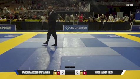 Cade Parker Sikes vs Xavier Francesco Santamaria 2025 Pan Kids Jiu-Jitsu IBJJF Championship