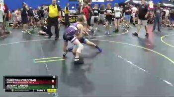 78 lbs Round 3 (6 Team) - Christian Corcoran, American Gladiators-Blue vs Jeremy Carver, Untouchables Purple