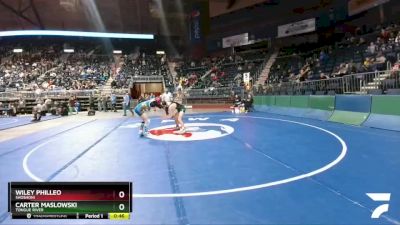 2A-132 lbs Cons. Semi - Carter Maslowski, Tongue River vs Wiley Philleo, Shoshoni