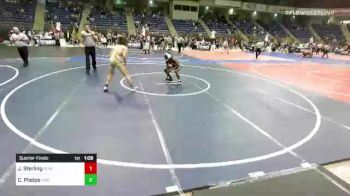 132 lbs Quarterfinal - Jamie Sterling, Ready RP vs Cody Phelps, Pinedale