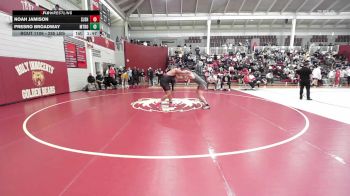 285 lbs Quarterfinal - Noah Jamison, St. John's School vs Presro Broadway, Metrolina Christian