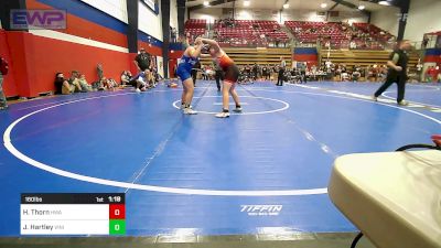 160 lbs Rr Rnd 5 - Hunter Thorn, HURRICANE WRESTLING ACADEMY vs James Hartley, Vinita Kids Wrestling