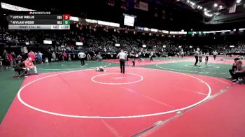 50 lbs Champ. Round 2 - Lucas Wells, CWA1 vs Mylan Webb, WKA2