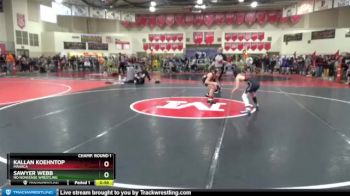 85 lbs Champ. Round 1 - Sawyer Webb, No Nonsense Wrestling vs Kallan Koehntop, MAHACA