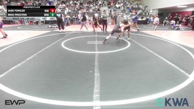 88 lbs Consi Of 8 #2 - Jase Fowler, Runestone vs Niko Proctor, Henryetta Knights Wrestling Club