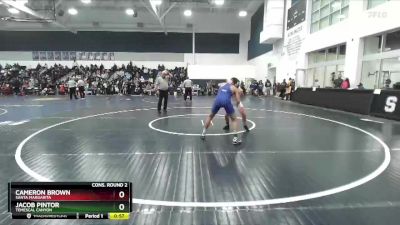 132 lbs Cons. Round 2 - Cameron Brown, Santa Margarita vs Jacob Pintor, Temescal Canyon