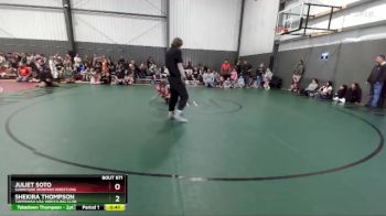 43-46 lbs Round 3 - Juliet Soto, Sunnyside Ironman Wrestling vs Shekira Thompson, Toppenish USA Wrestling Club