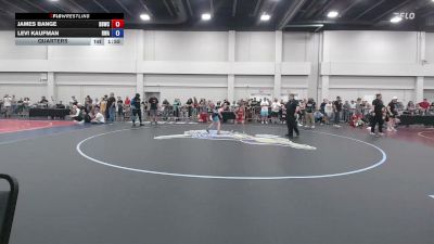 75-78 lbs Quarters - James Bange, Backyard Bullies Wrestling Club vs Levi Kaufman, Roundtree Wrestling Academy