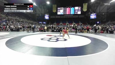 110 lbs Cons. Rd Of 32 - Keira Siason, CA vs Danica Torres, WA