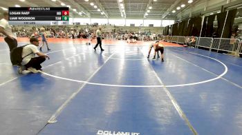 100 lbs Rr Rnd 2 - Logan Raef, Indiana Outlaws Green vs Liam Woodson, Team RJN Green