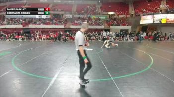 110 lbs Round 5 - 1st And 3rd - Constanza Robles, Canyon Randall vs Zaidee Barclay, Borger