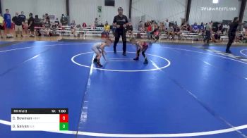 43 lbs Prelims - Channing Bowman, Weatherford Youth vs Dominic Galvan, Elk Grove Wreslting Academy