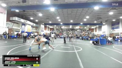 132 lbs Champ. Round 1 - Jesse Grajeda, St John Bosco vs Jimmy Loya, Fountain Valley