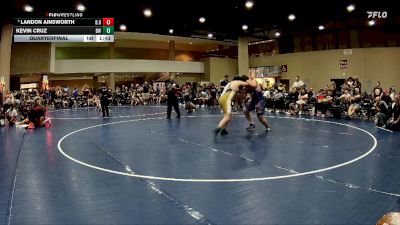 285 lbs Quarterfinal - Kevin Cruz, Bishop Wrestling vs Landon Ainsworth, B.R.A.W.L