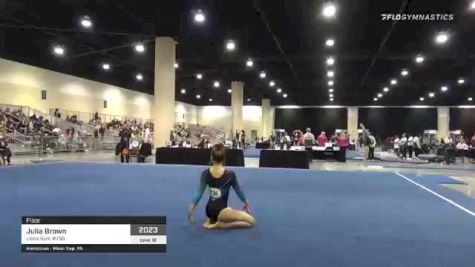 Julia Brown - Floor, Lions Gym #736 - 2021 USA Gymnastics Development Program National Championships
