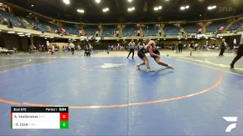 215 lbs Cons. Round 2 - Sean Cook, Niles Notre Dame vs Andrius Vasilevskas, Oak Forest