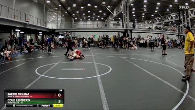 92 lbs Semis (4 Team) - Cole Lemberg, Killer Elite vs Jacob Molina, Junior Terps Express