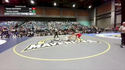 132 lbs 1st Place Match - Paliku Chang, Kamehameha vs Elias Castaneda, Bella Vista