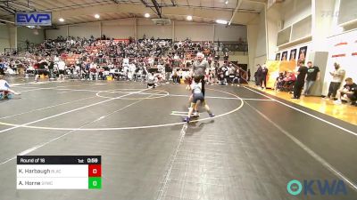 49 lbs Round Of 16 - Killian Harbaugh, Black Fox Wrestling Club vs Abel Horne, Springdale Youth Wrestling