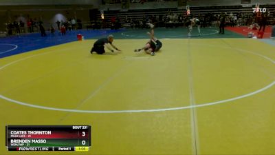 125 lbs Quarterfinal - Coates Thornton, Mille Lacs vs Brenden Masso, WEM/JWP