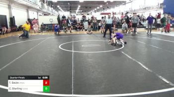 80-85 lbs Quarterfinal - Tatum Sauls, Villa Rica Wrestling Club vs Cody Starling, Harris County Wrestling Club