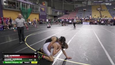 141 lbs Round 1 (16 Team) - Alek Vanbebber, Cal Poly vs Dominic Hargrove, George Mason