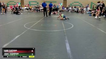 64 lbs Round 5 (6 Team) - Gabe Custodio, Virginia Patriots vs Vinny Thompson, North Baltimore WC