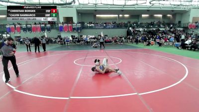 126 lbs Consi Of 8 #2 - Christian Borges, Fairfield Prep vs Calvin Sammarco, Lyman Mem/Windham Tech