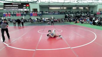 126 lbs Consi Of 8 #2 - Christian Borges, Fairfield Prep vs Calvin Sammarco, Lyman Mem/Windham Tech