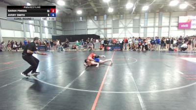 U20 Women - 53 lbs Cons. Round 1 - Sarah Pineda, CA vs Avery Smith, IL