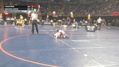 45 lbs Round Of 32 - Tyson Wise, Eastern York vs Grayson Curtin, Fort Cherry