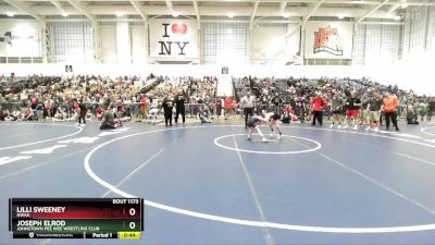 71 lbs Champ. Round 2 - Joseph Elrod, Johnstown Pee Wee Wrestling Club vs Lilli Sweeney, NWAA