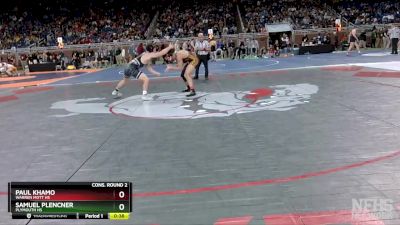 D1-165 lbs Cons. Round 2 - Samuel Plencner, Plymouth HS vs Paul Khamo, Warren Mott HS