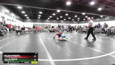 75 lbs Round 1 (8 Team) - Killian Paddock, CP Wrestling Academy vs Nolan Berasi, Killer Elite