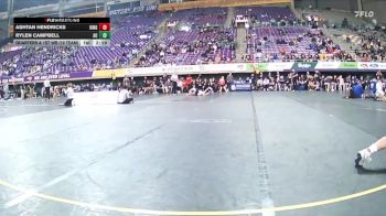 141 lbs Quarters & 1st Wb (16 Team) - Rylen Campbell, Ashland vs Ashtan Hendricks, King