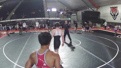 120 lbs Cons. Quarters - Chael Cabingabang, Hawaii vs Gage Anderson, Utah
