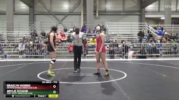 170 lbs Cons. Round 2 - Braelyn Morris, Bonner Springs Wrestling Club vs Brylie Schaub, Fort Scott Wrestling Club