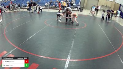 14U Boys - 75 lbs 5th Place Match - Cameron Smith, Perrysburg Wrestling Club vs Cole Train Vanderwerff, B.A.M. Training Center