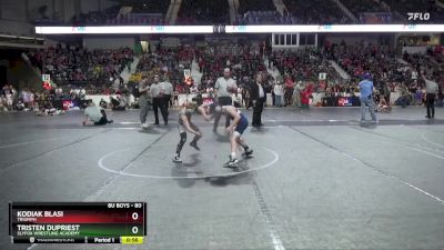 80 lbs Quarterfinal - Kodiak Blasi, Triumph vs Tristen Dupriest, SlyFox Wrestling Academy