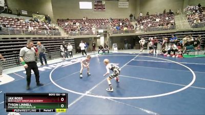 64 lbs Quarterfinal - Tyson Linnell, Stallions Wrestling Club vs Jax Ross, Iron County Wrestling Academy