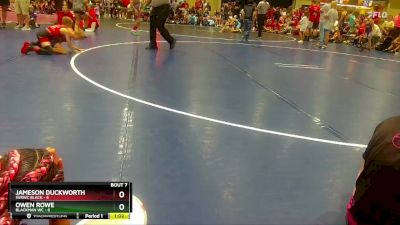 55 lbs Round 2 (8 Team) - Owen Rowe, Blackman WC vs Jameson Duckworth, SVRWC Black